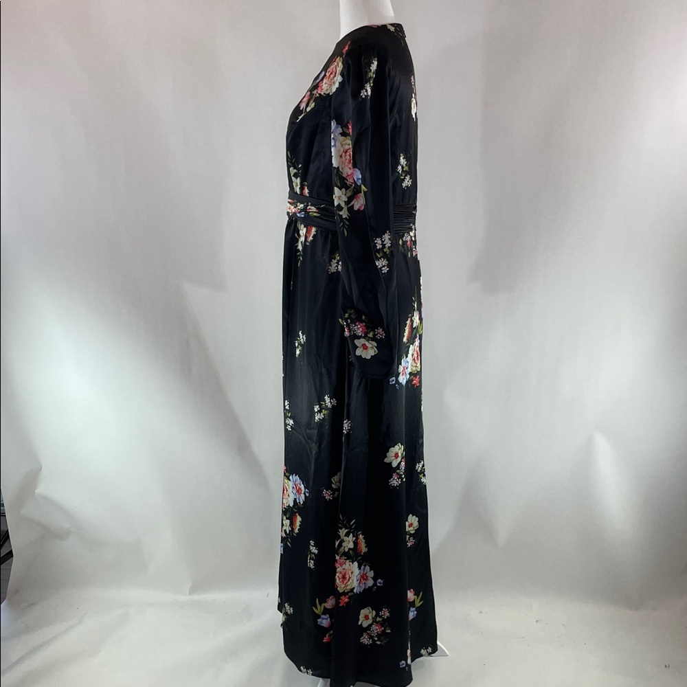 Ieena for Mac Duggal Faux Wrap Floral Gown, 14 - Picture 11 of 16
